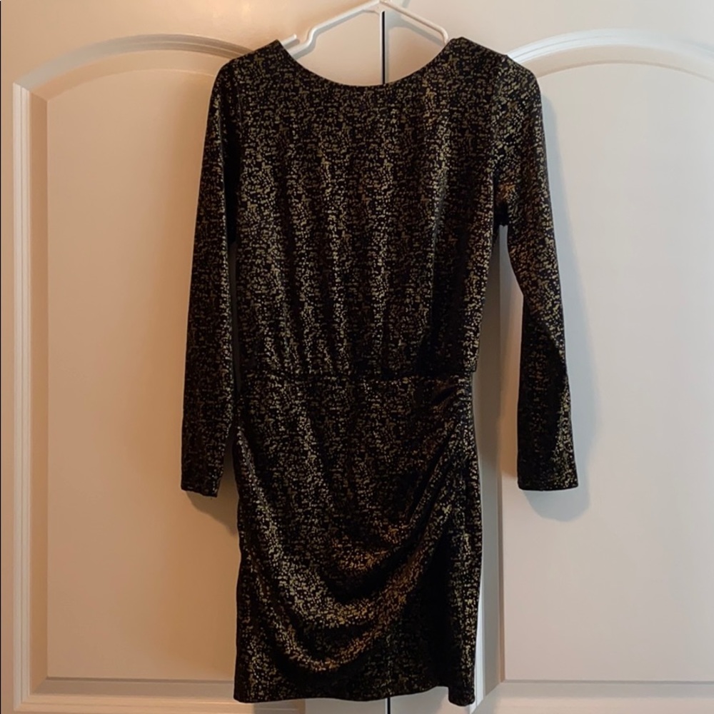 Black & Gold Boutique Cocktail Dress